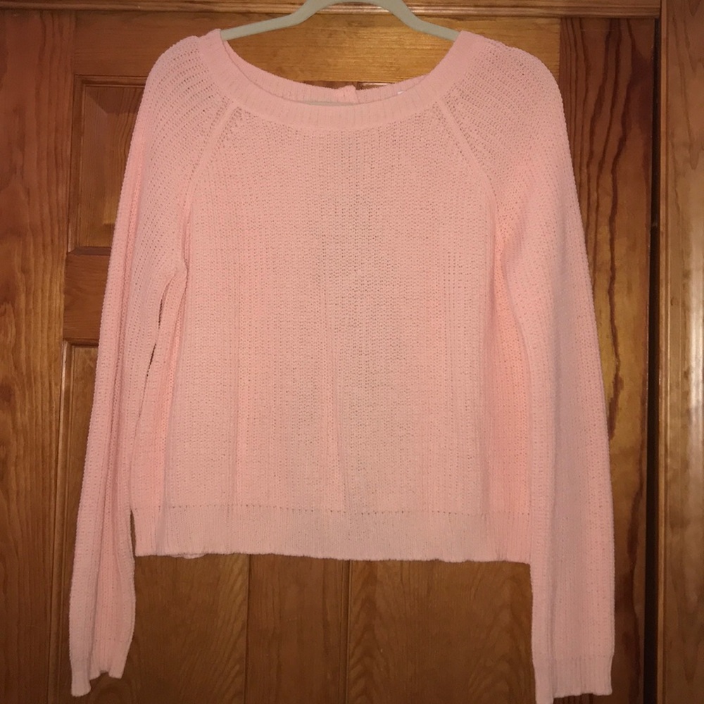 Pink and floral sweater